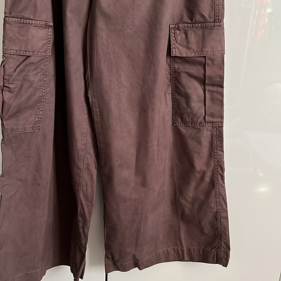 GARAGE High Rise Cargo Pants Wide Leg, Size L - Picture 5 of 9